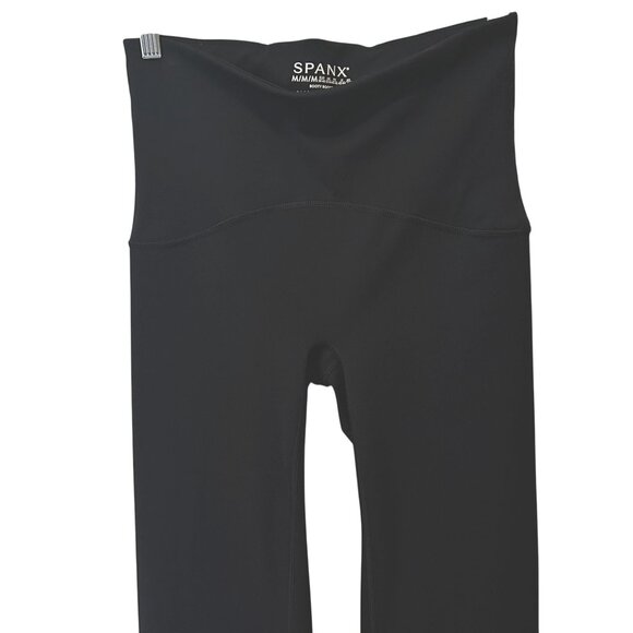 SPANX Booty Boost Yoga Flare Pant Black Sculpting High Rise Stretch Activewear M - Picture 7 of 7